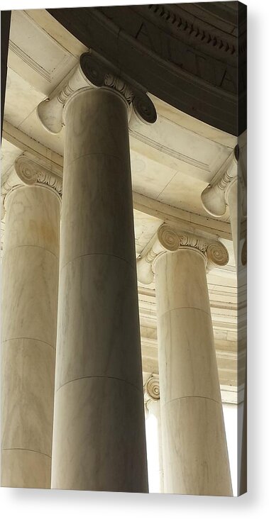 Declaration Of Independence Acrylic Print featuring the photograph Columns Stand Guard by Kenny Glover
