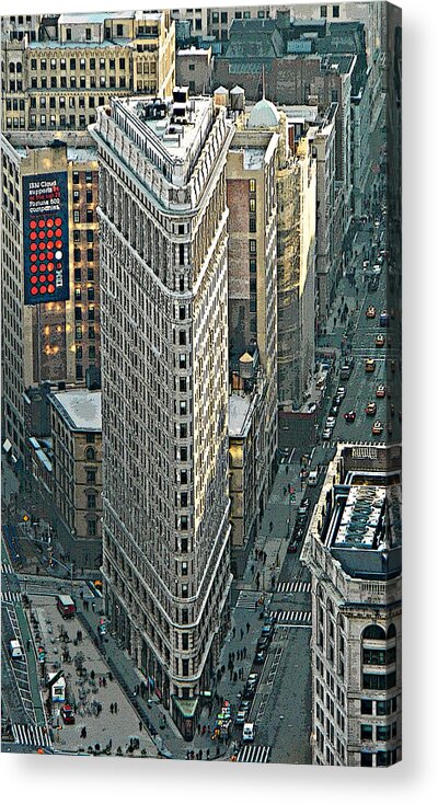 Flatiron Building Nyc 1 Acrylic Print featuring the photograph Flatiron Building NYC 1 by Emmy Vickers