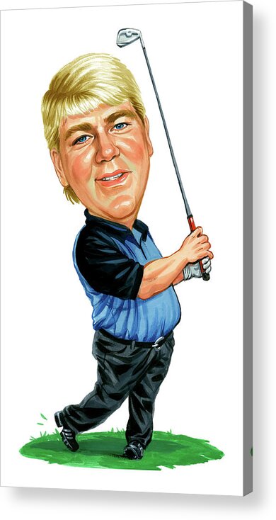 John Daly Acrylic Print featuring the painting John Daly by Art 