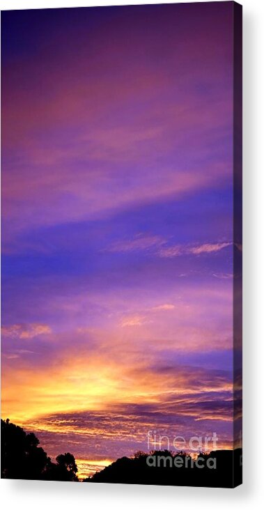 Sunrise Acrylic Print featuring the photograph Lavender Sunrise by Sue Halstenberg