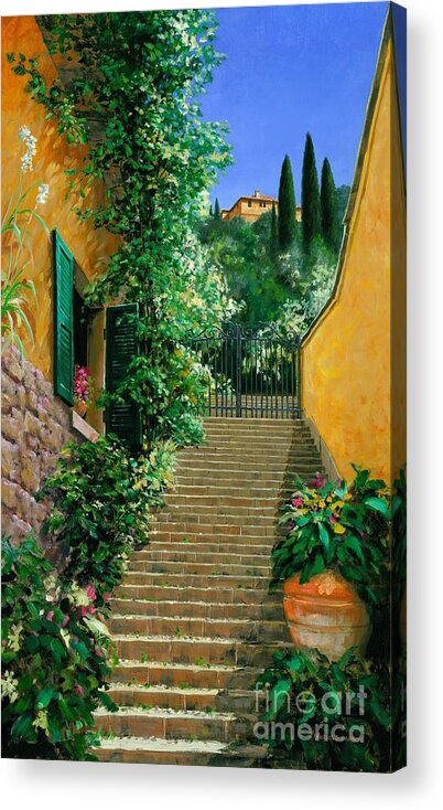  Bellagio Acrylic Print featuring the painting Lofty Heights by Michael Swanson