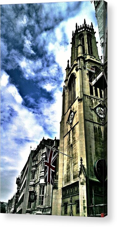 London Acrylic Print featuring the photograph London skyline by Chris Drake