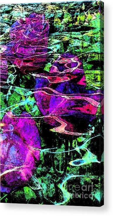 Digital Art Abstract Acrylic Print featuring the digital art Love Ever Gives by Yael VanGruber