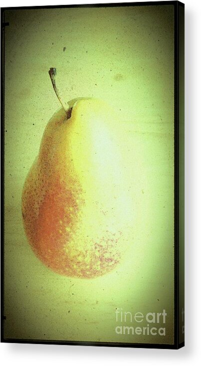 Pear Acrylic Print featuring the photograph Summer Pear by Jacqueline McReynolds
