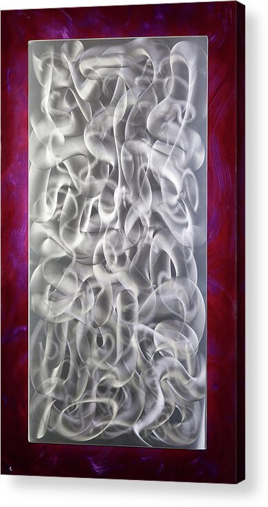 Abstract Acrylic Print featuring the mixed media Play by Rick Roth