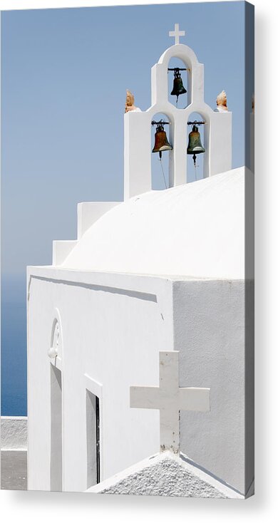 Greece Acrylic Print featuring the photograph Santorini Bells by Darin Volpe