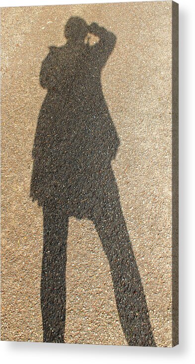 Shadow Acrylic Print featuring the photograph Sellfie Shadow by E Faithe Lester