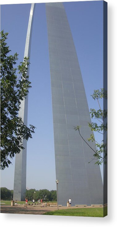 St. Louis Arch Acrylic Print featuring the photograph St Louis Arch by Tinjoe Mbugus