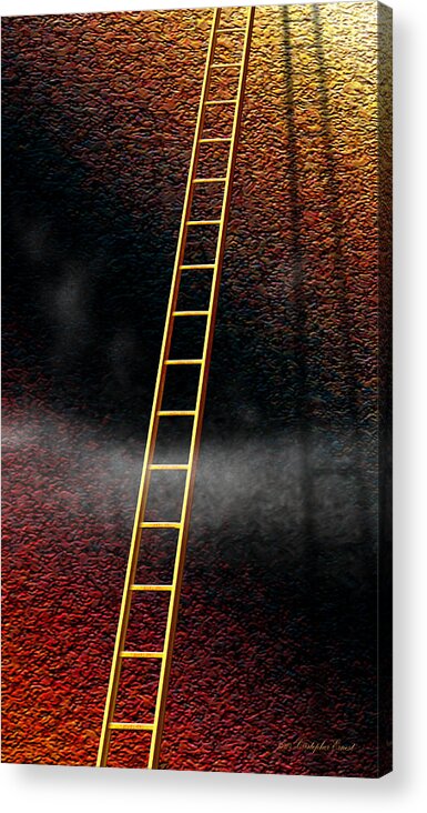 The Climb Acrylic Print featuring the digital art The Climb by Cristophers Dream Artistry
