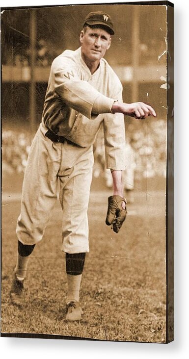 Walter Acrylic Print featuring the photograph Walter Johnson Poster by Gianfranco Weiss