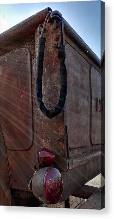 Old Acrylic Print featuring the photograph Sunshine on Rust by Al Griffin
