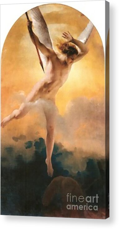  From Above Acrylic Print featuring the painting Angel #1 by Archangelus Gallery