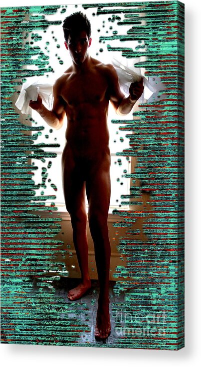 Figure Acrylic Print featuring the photograph Will Collage #1 by Robert D McBain