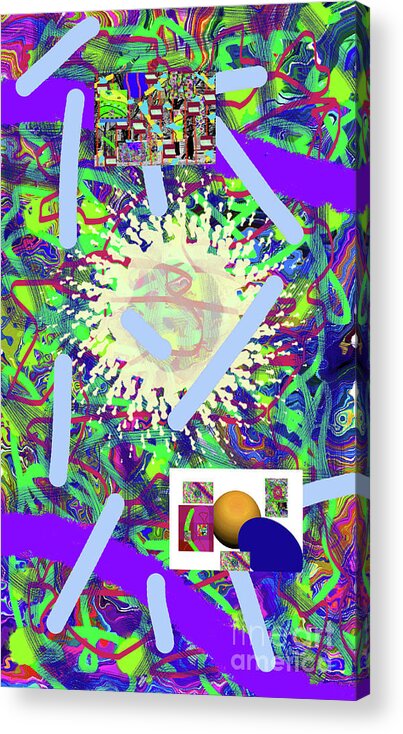 Walter Paul Bebirian Acrylic Print featuring the digital art 3-21-2015abcdefghijklmnopqrtuvwxyza by Walter Paul Bebirian