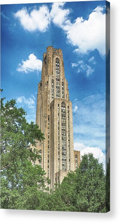 Cathedral Of Learning Acrylic Print featuring the photograph Cathedral of Learning by C H Apperson