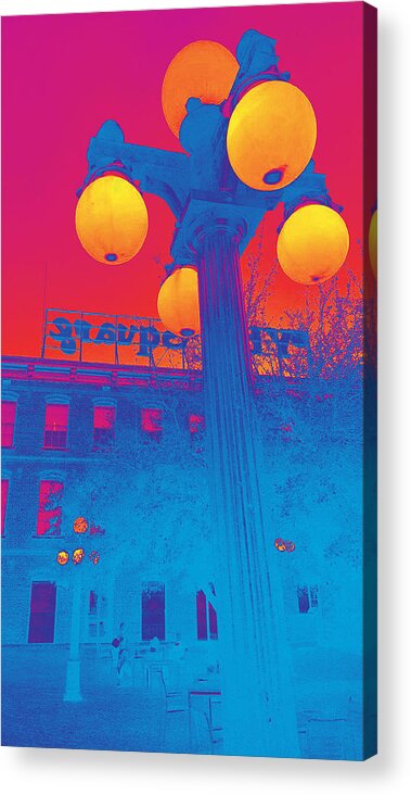 Ybor City Acrylic Print featuring the digital art Colors of Ybor City by Stephanie Agliano