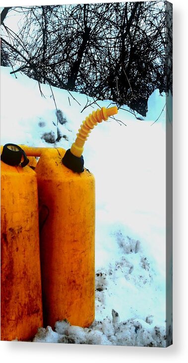 Damnc An Acrylic Print featuring the photograph Damn Can by Cyryn Fyrcyd