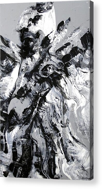 Dancing Acrylic Print featuring the painting Dancing with Devils by Jeff Klena