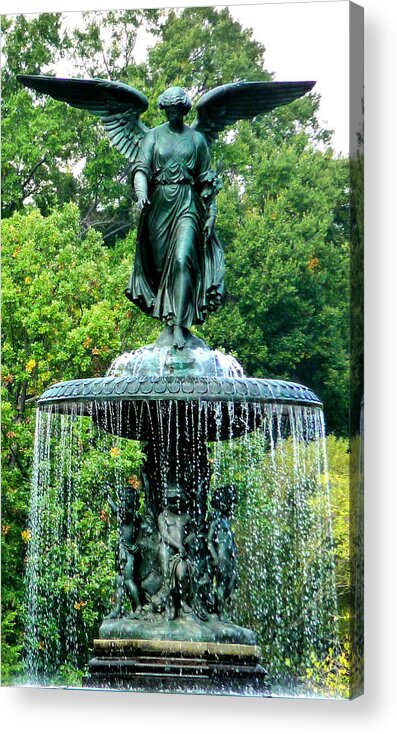 Travel Acrylic Print featuring the photograph Fountain by Anna Duyunova