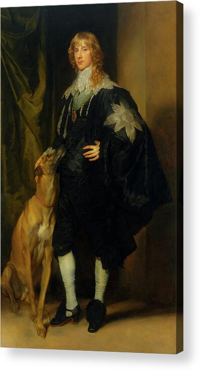 Painting Acrylic Print featuring the painting James Stuart - Duke Of Richmond And Lennox            by Mountain Dreams