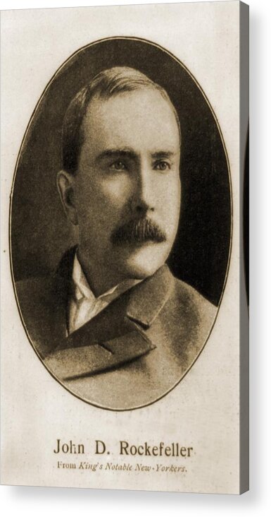 History Acrylic Print featuring the photograph John Davison Rockefeller, 1839-1937 by Everett