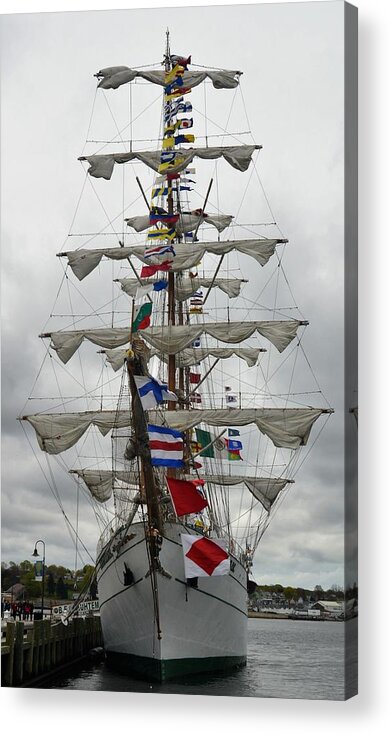 Transportation Acrylic Print featuring the photograph Mexican Navy Ship by Charles HALL