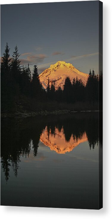 Mt Hood Acrylic Print featuring the photograph Mt Hood Alpenglow II by Albert Seger