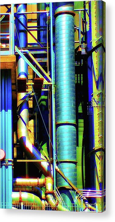 Newel Hunter Acrylic Print featuring the photograph Pipes by Newel Hunter