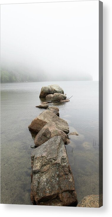 Rocks Acrylic Print featuring the photograph Stepping into the Unknown by Holly Ross