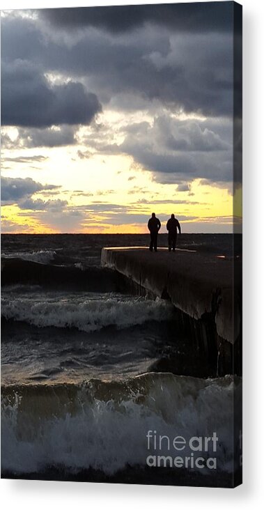 Dock Acrylic Print featuring the photograph Towards the Light by Dani McEvoy