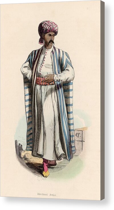 Long Acrylic Print featuring the photograph Arab Merchant by Hulton Archive