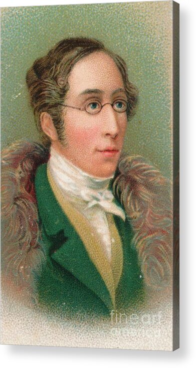 Engraving Acrylic Print featuring the drawing Carl Maria Von Weber 1786-1826, German by Print Collector