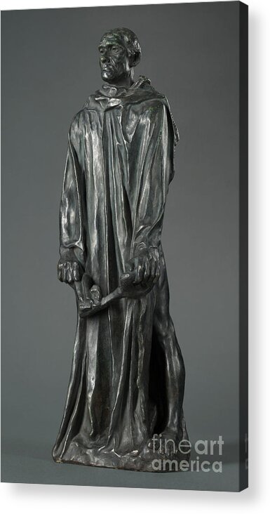 Auguste Rodin Acrylic Print featuring the photograph Jean Daire, 1884 Bronze By Rodin by Auguste Rodin