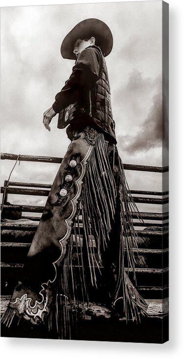 Black And White Acrylic Print featuring the photograph Standing Tall by Pamela Steege