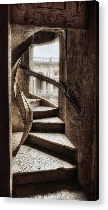 Stairway Acrylic Print featuring the photograph Tomar - Stairway to the cloister by Micah Offman