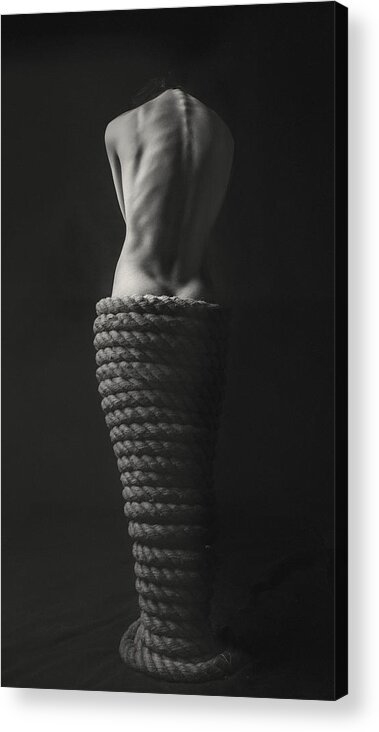 Rope Acrylic Print featuring the photograph Vase by Aurimas Valevi?ius