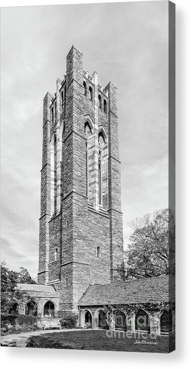 Swarthmore College Acrylic Print featuring the photograph Swarthmore College Clothier Hall by University Icons