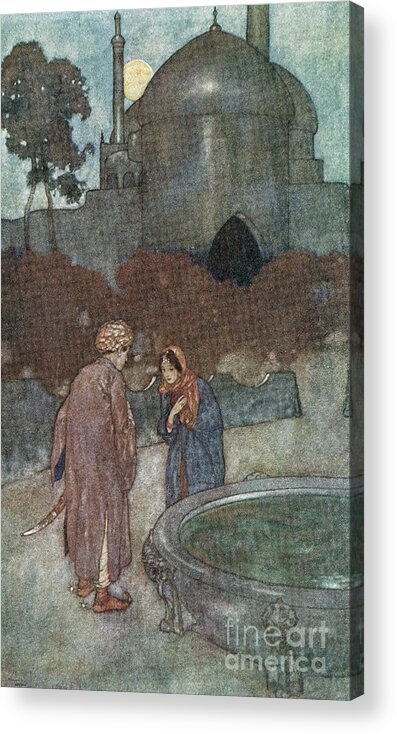 1001 Arabian Nights Acrylic Print featuring the drawing Arabian Nights, 1911 by Edmund Dulac