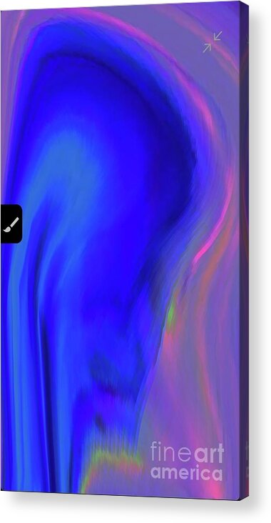  Acrylic Print featuring the digital art Blue 2 by Glenn Hernandez