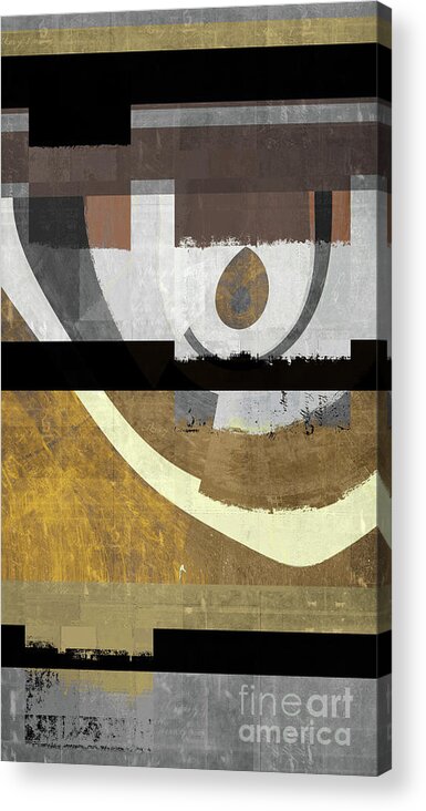 Brown Acrylic Print featuring the digital art Cozmoz - c69 by Variance Collections