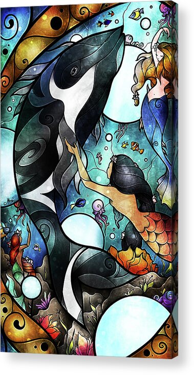  Acrylic Print featuring the digital art Friend of the Maidens by Mandie Manzano