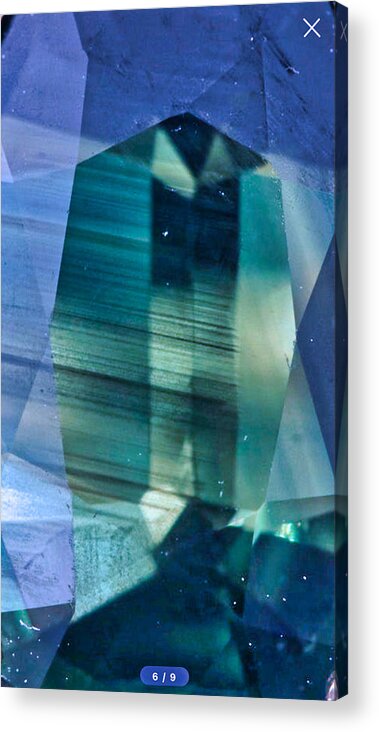 Gem Acrylic Print featuring the photograph Gemstone Green and Blue by Russ Considine
