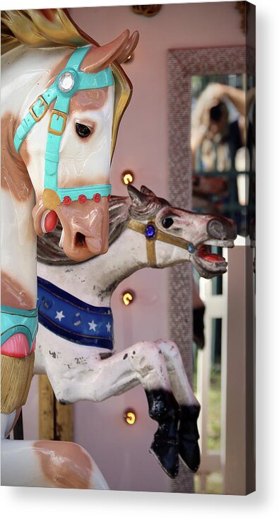 Carousel Acrylic Print featuring the photograph The Last Ride by M Kathleen Warren