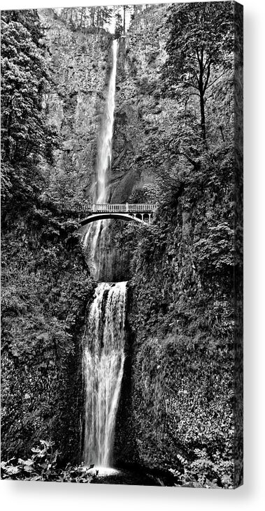 Postponed Destiny Acrylic Print featuring the photograph Postponed Destiny -- Multnomah Falls at The Columbia River Gorge, Oregon by Darin Volpe
