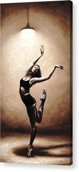 Dancer Acrylic Print featuring the painting Dramatic Eclecticism by Richard Young