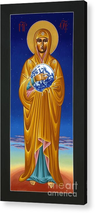 Mother Of All Nations Acrylic Print featuring the painting Mary Most Holy Mother of All Nations 080 by William Hart McNichols