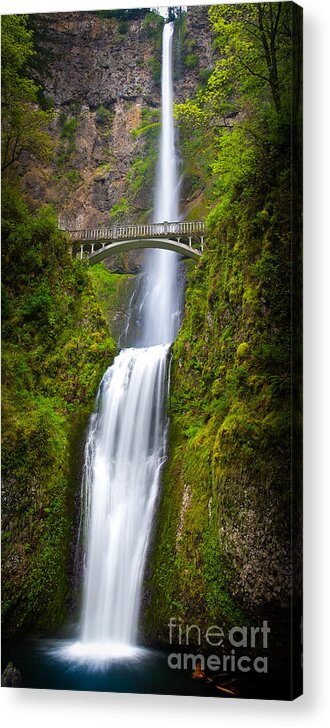 America Acrylic Print featuring the photograph Multnomah Panorama by Inge Johnsson