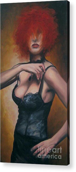 Noewi Acrylic Print featuring the painting On Fire by Jindra Noewi