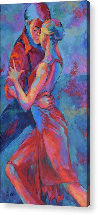 Original Painting Acrylic Print featuring the painting Passion by Jyotika Shroff