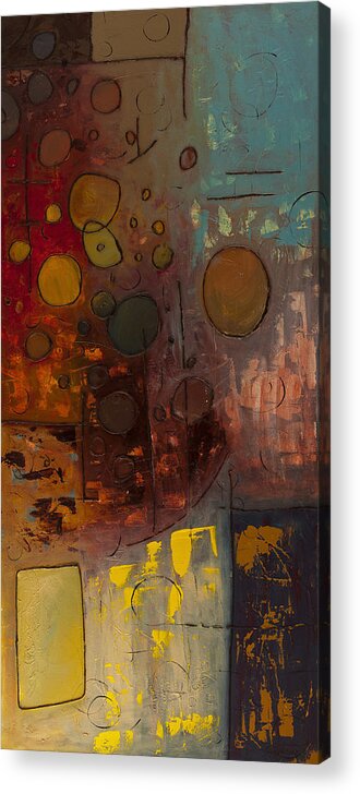 Abstract Art Acrylic Print featuring the painting Voila by Carmen Guedez
